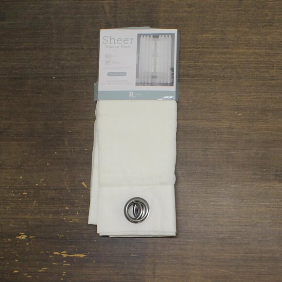 NWT Regal Home Voile Solid Grommet Sheer Single Curtain Panel White 50x84 - Picture 5 of 8